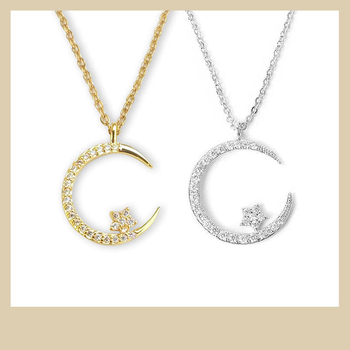 Jesmyra – Mond- und Stern-Anhänger-Halskette