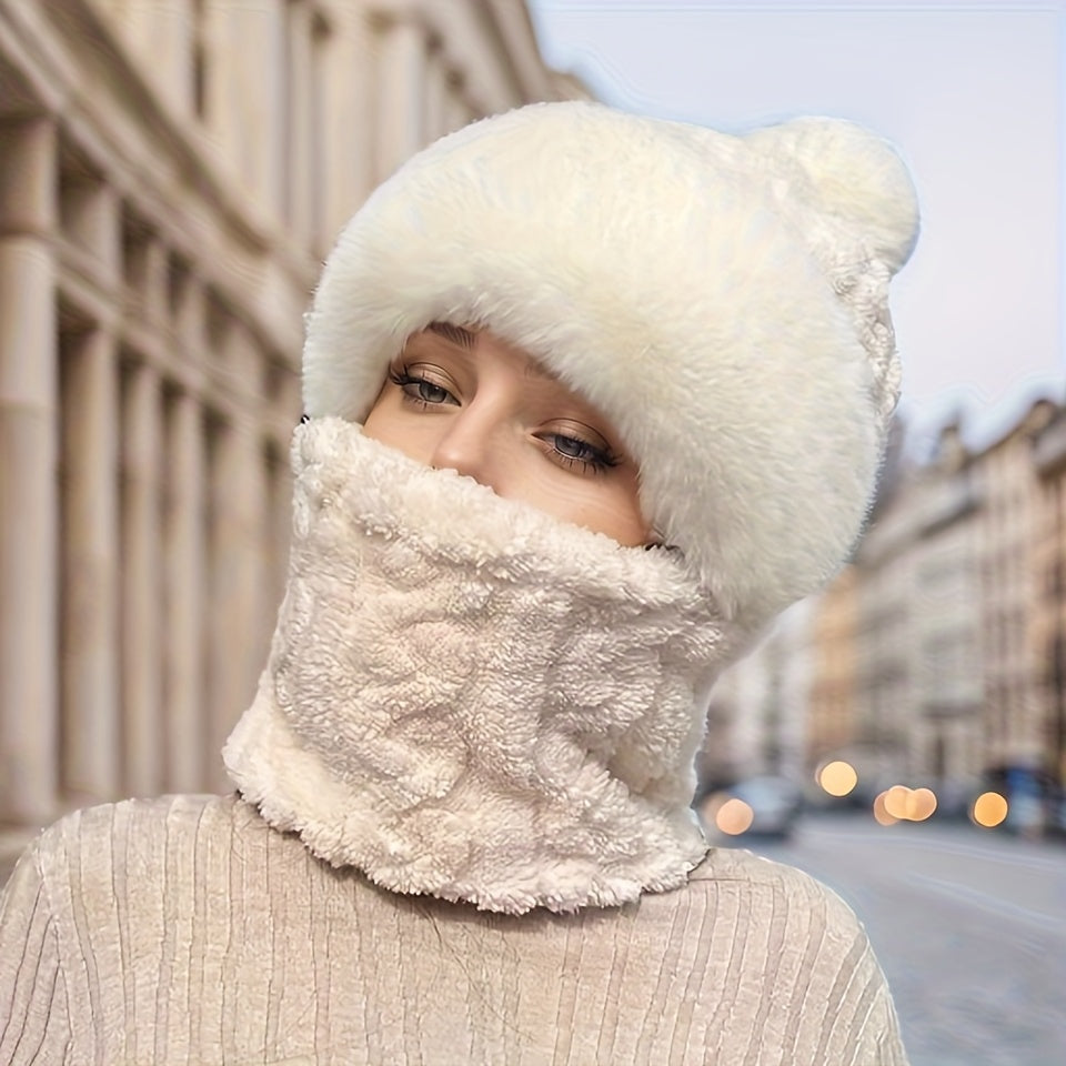 Elowira – Strickkapuze und Halswärmer