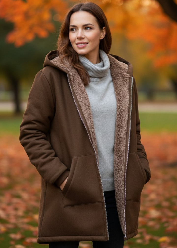 Fiorina – Stilvoller, lässiger Kapuzenmantel