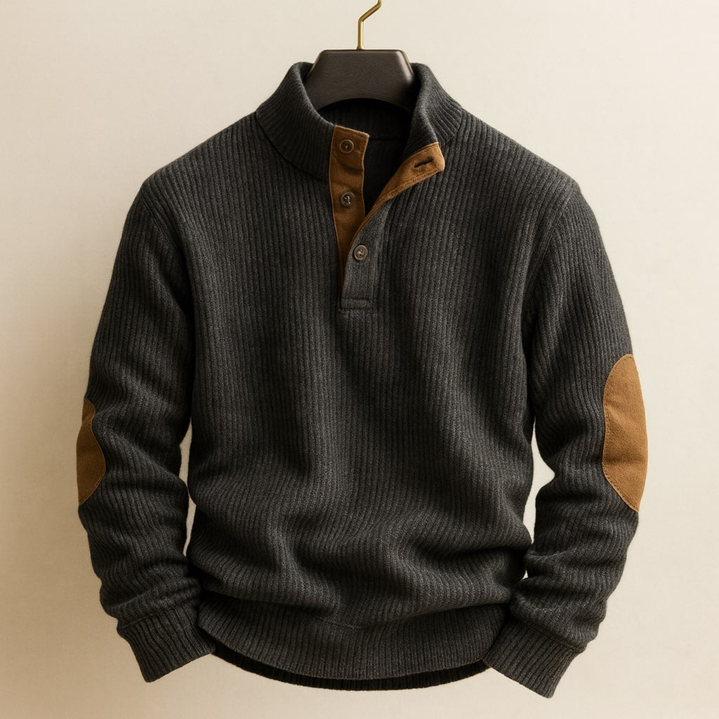 Mirox - Strukturierter Rippstrick-Pullover