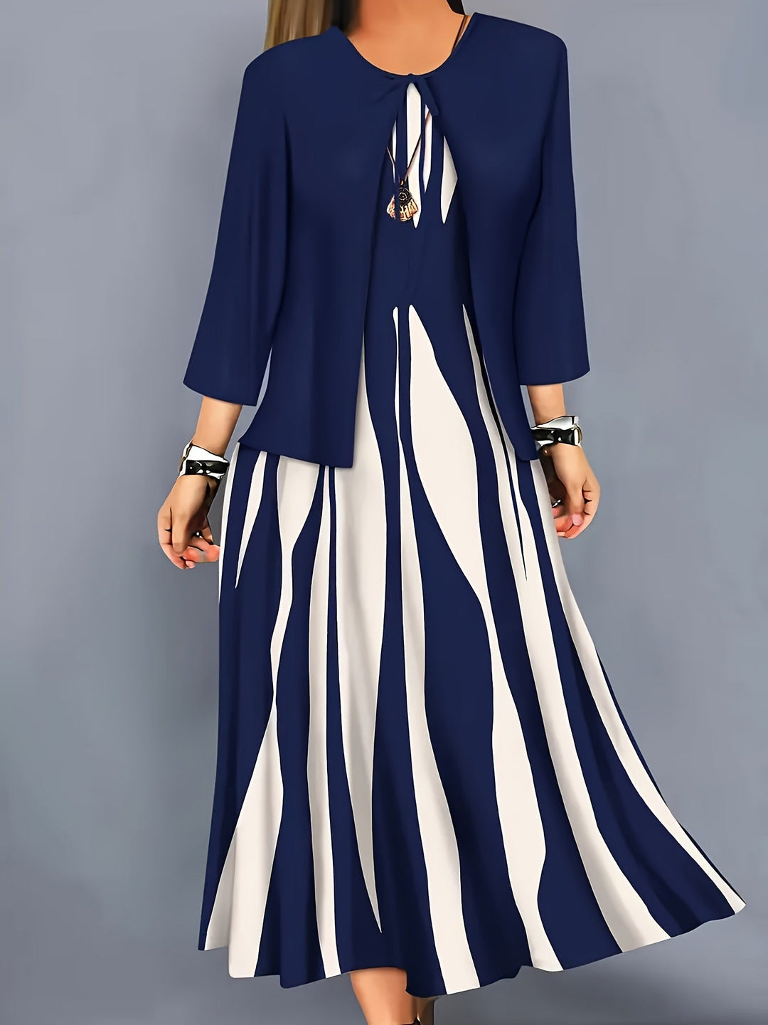 Zarabeth – Stilvolles, lässiges Midikleid