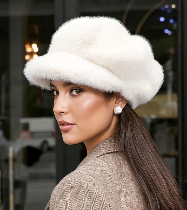 Tallina – Barettmütze aus Kunstfell