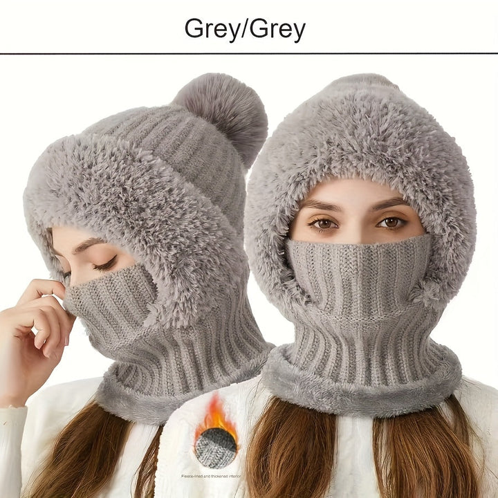 Emmerie – Strickmütze mit Halswärmer