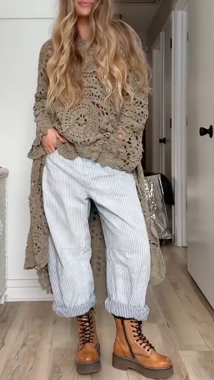 Soralen – Stilvolles, lässiges Häkeloberteil