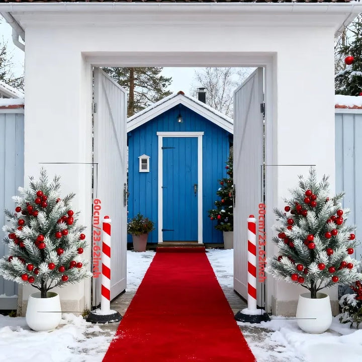 Arlaina – Frostiges Weihnachtsbaum-Duo