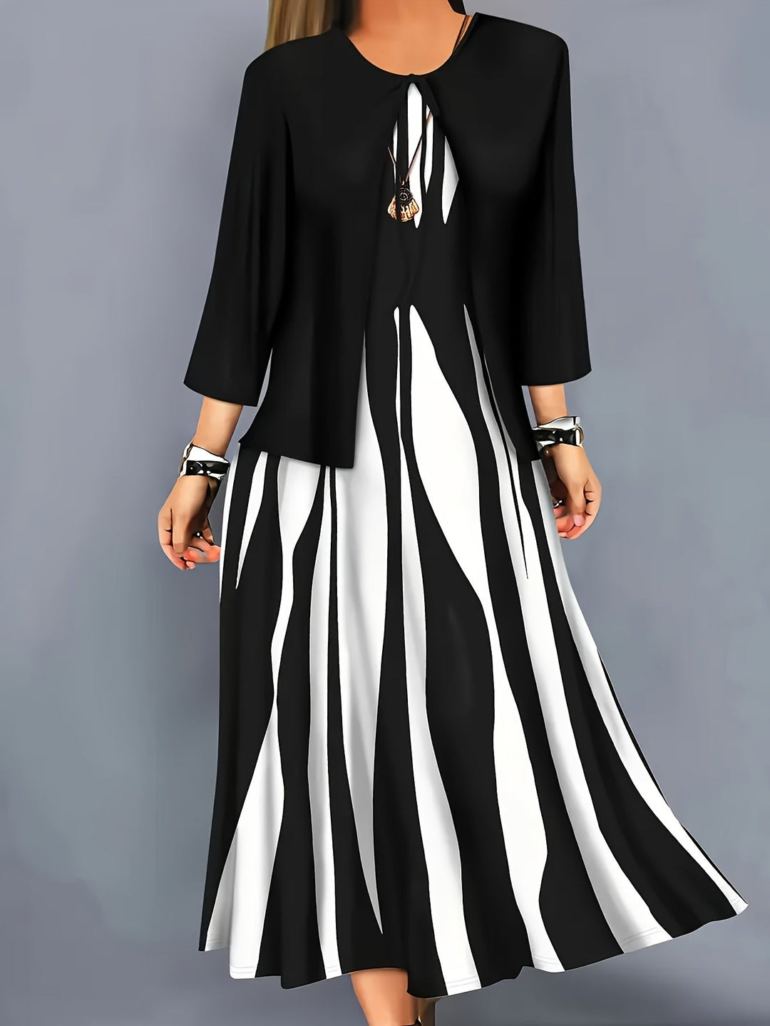 Zarabeth – Stilvolles, lässiges Midikleid