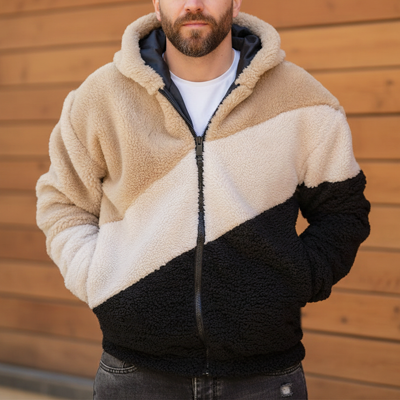 Solivar - Soft-Touch Kapuzenjacke mit Reissverschluss