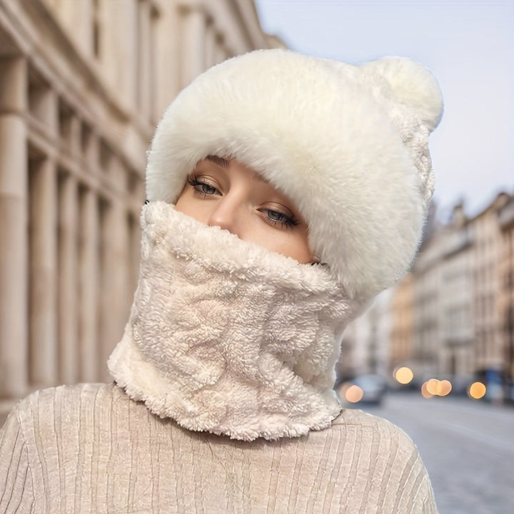 Elowira – Strickkapuze und Halswärmer