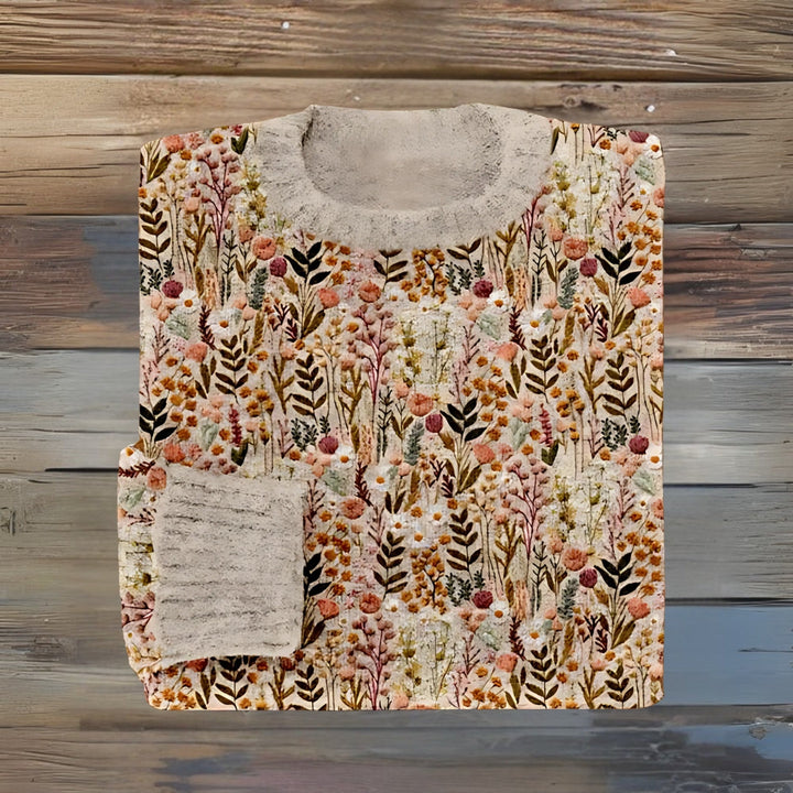 Aylinrae - Weicher floraler Pullover