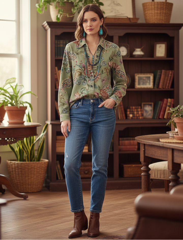 Narella - Langarmbluse mit weicher Haptik