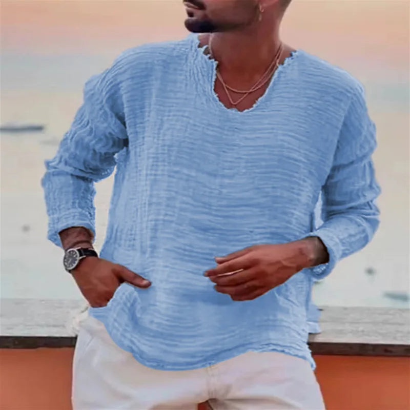 Kairus - Henley-Shirt mit Schnürung