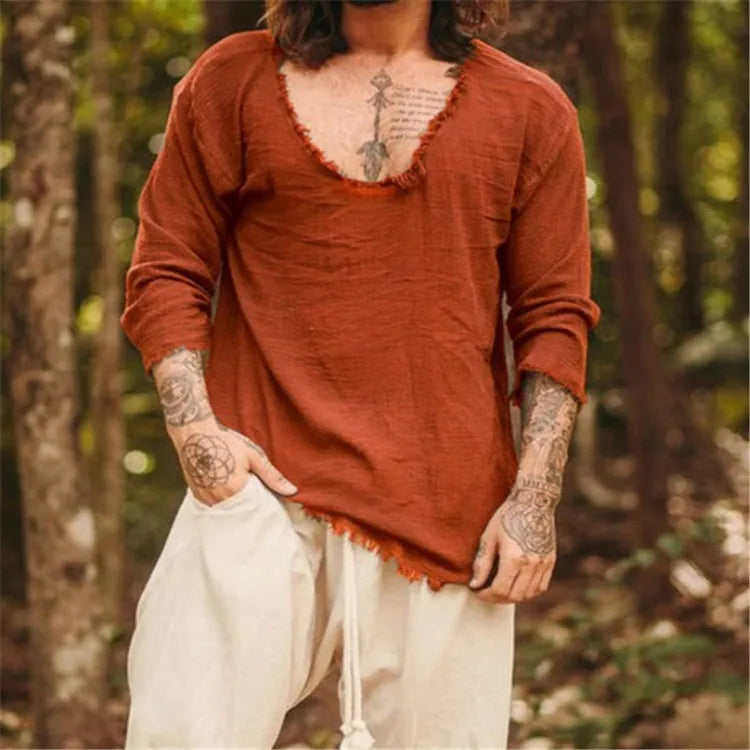 Kairus - Henley-Shirt mit Schnürung