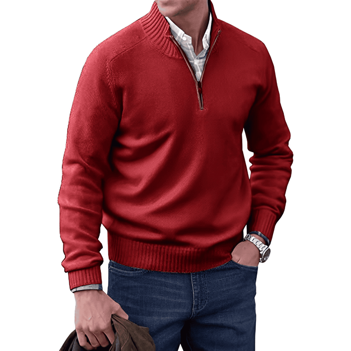Saven - Soft-Touch-Halbzip-Pullover
