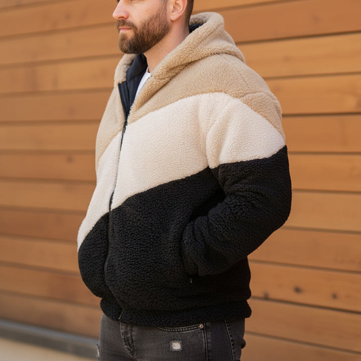 Solivar - Soft-Touch Kapuzenjacke mit Reissverschluss