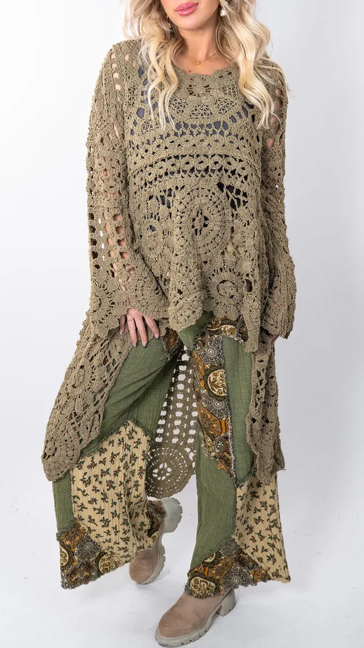 Soralen – Stilvolles, lässiges Häkeloberteil