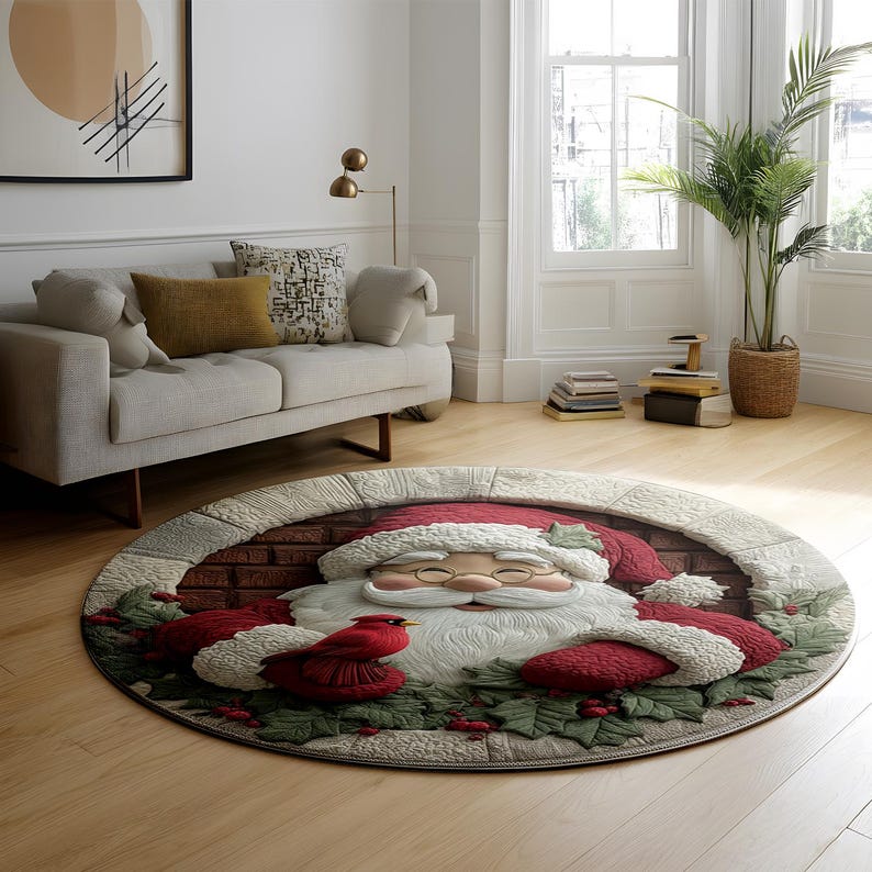 Arliana – Weihnachts-Fußmatte mit Weihnachtsmann-Motiv