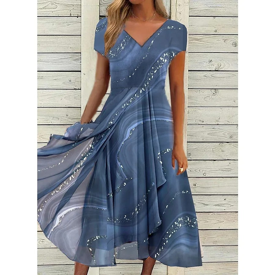 Elya - Luftiges plissiertes Sommerkleid