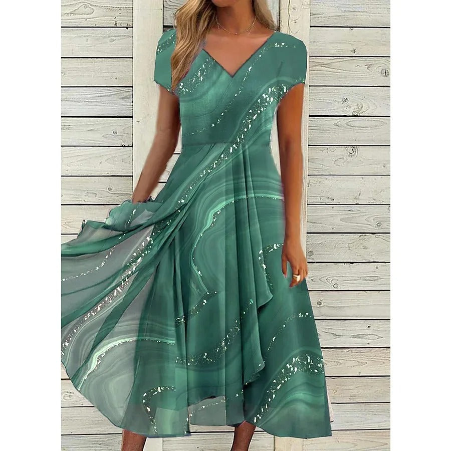 Elya - Luftiges plissiertes Sommerkleid